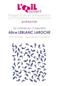 Affiche exposition Alice Leblanc Laroche