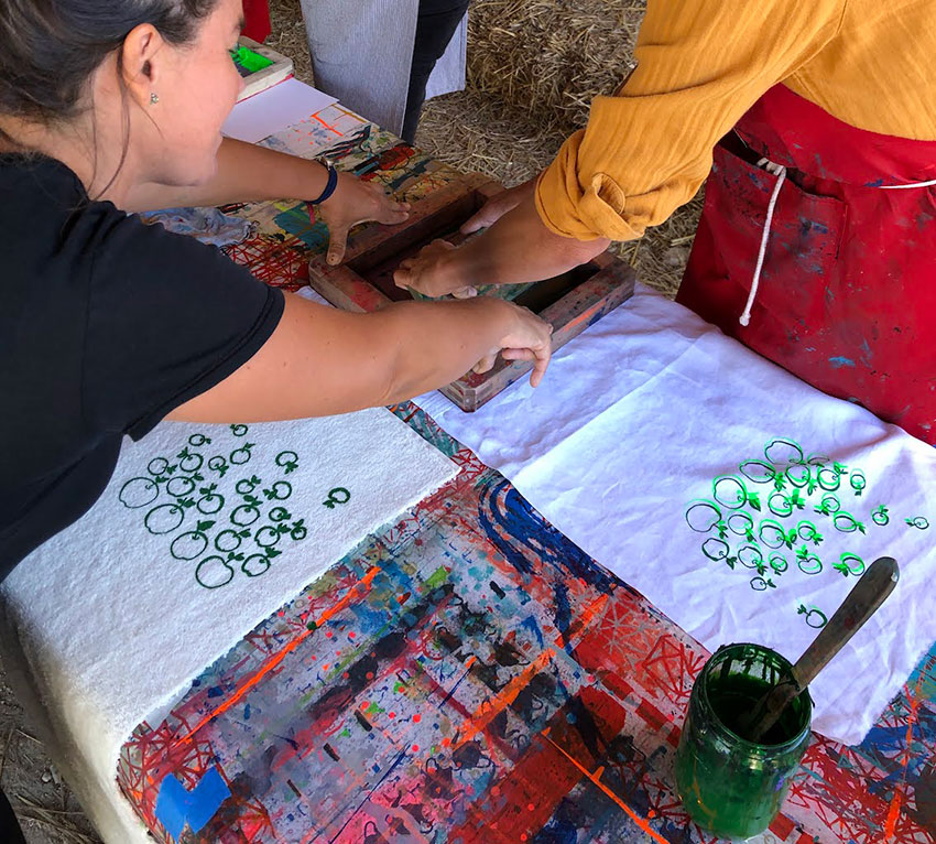 Workshop Alice Leblanc Laroche Sérigraphe La Rochelle